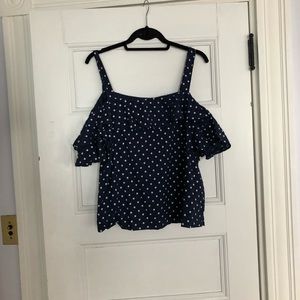 Jcrew Off the Shoulder Shirt